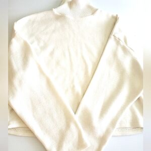 Zara Cream Turtleneck Sweater